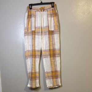 L*Space Isle of the Sun Women’s Pants, high-waisted, casual beach pant Size M